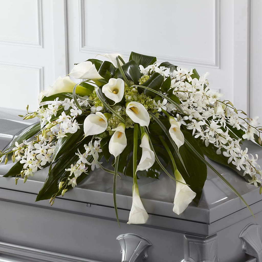 Angel Wings Casket Spray – Star Market, West Bridgewater MA