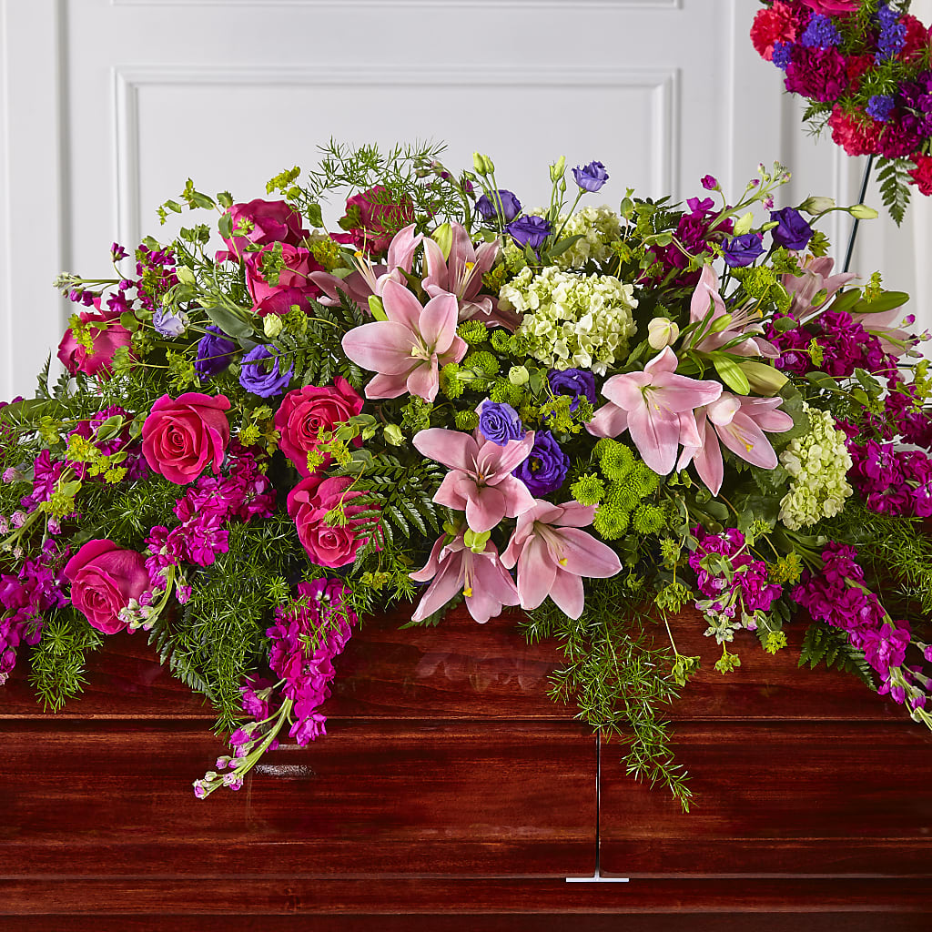 Radiant Tribute Casket Spray – Star Market, West Bridgewater MA