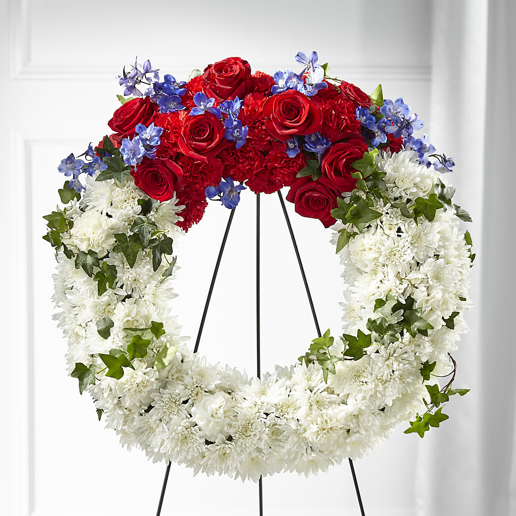 Patriotic Passion Wreath – Star Market, West Bridgewater MA