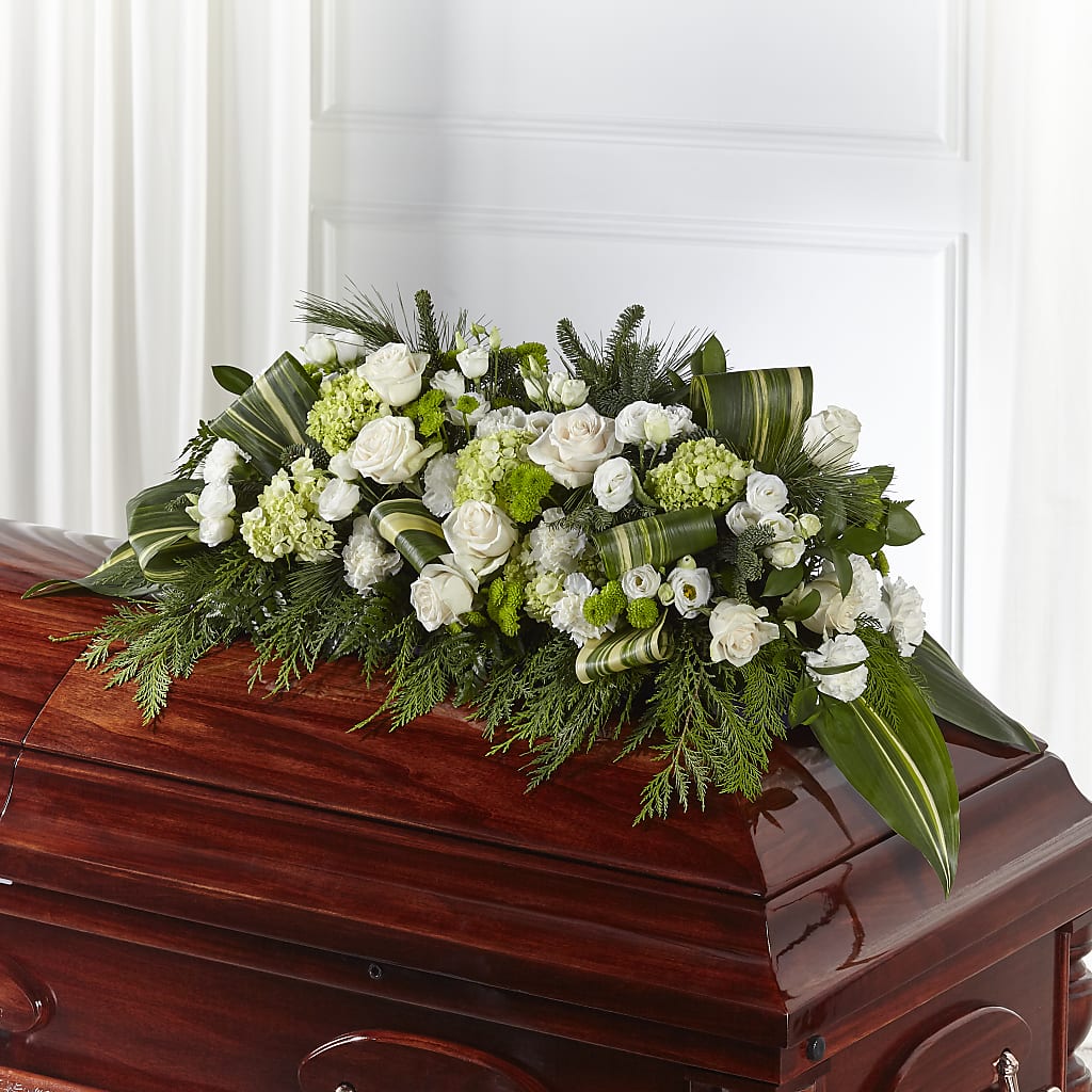 Hopeful Gesture Casket Spray – Star Market, West Bridgewater MA