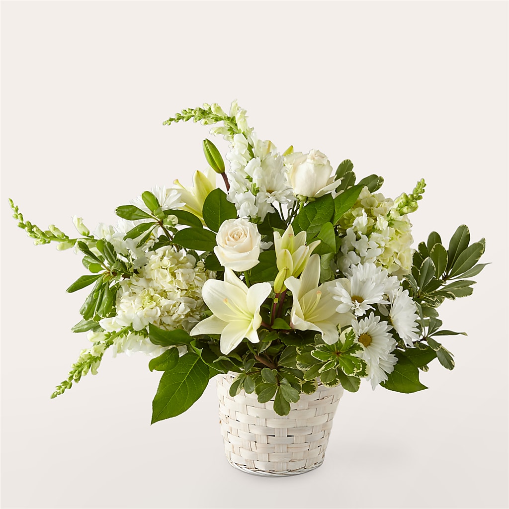 Ivory Elegance Floral Basket – Star Market, West Bridgewater MA