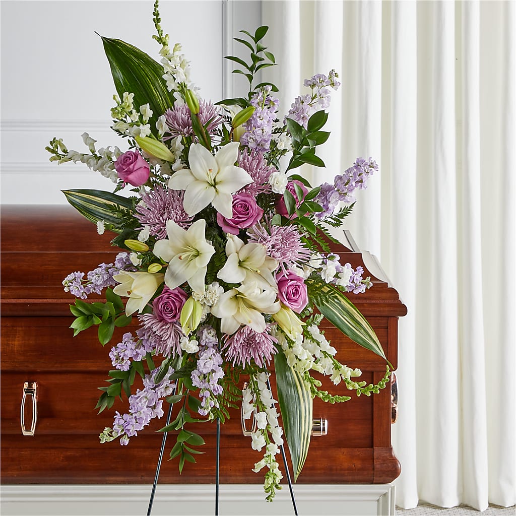 Grateful Hearts Standing Spray – Star Market, West Bridgewater MA