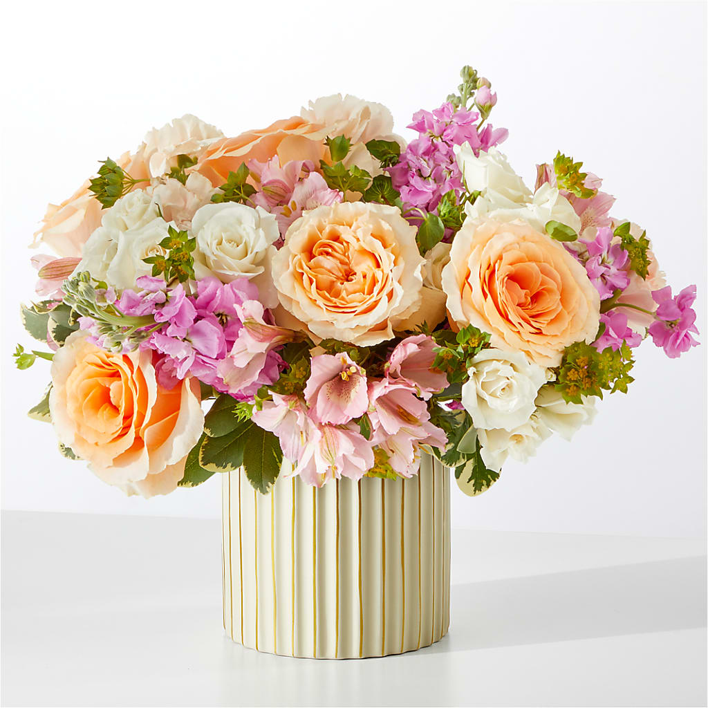 Paradise Bouquet with Ivory Vase – Star Market, West Bridgewater MA