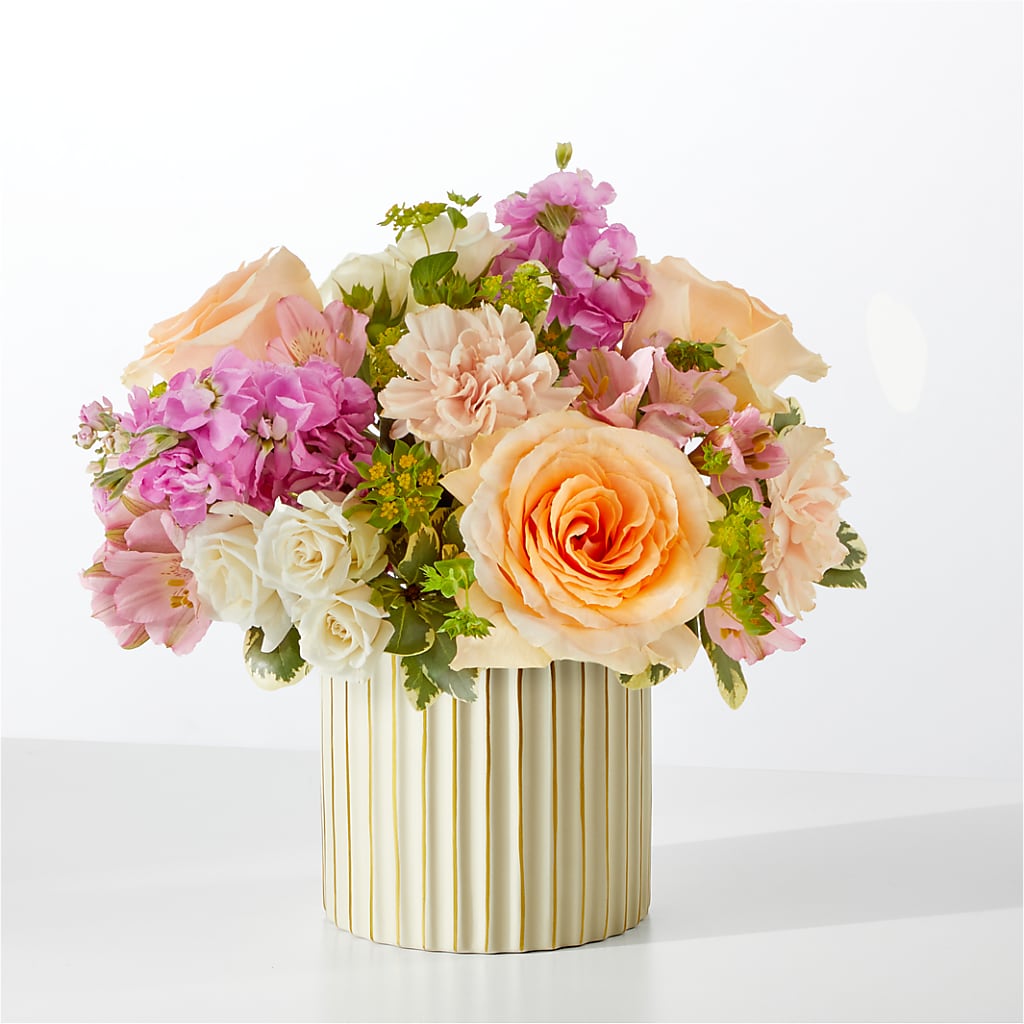 Paradise Bouquet with Ivory Vase – Star Market, West Bridgewater MA
