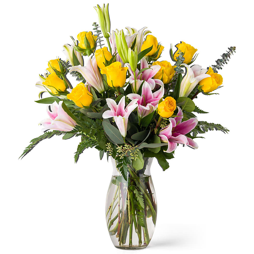 Premium Unforgettable Rose Lilly Yellow