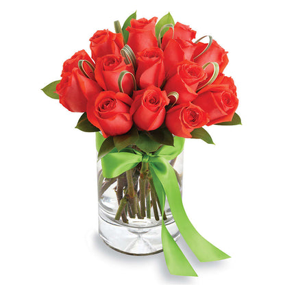 Chic Rose Arrangement Orange –  Star Market, West Bridgewater MA