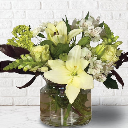 White Elegance Arrangement –  Star Market, West Bridgewater MA