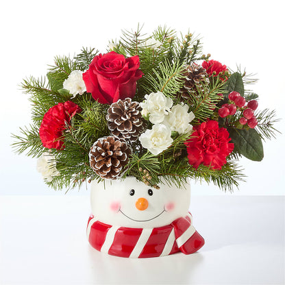 Jolly Snowman Bouquet –  Star Market, West Bridgewater MA