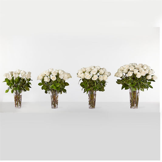 Long Stem White Rose Bouquet –  Star Market, West Bridgewater MA