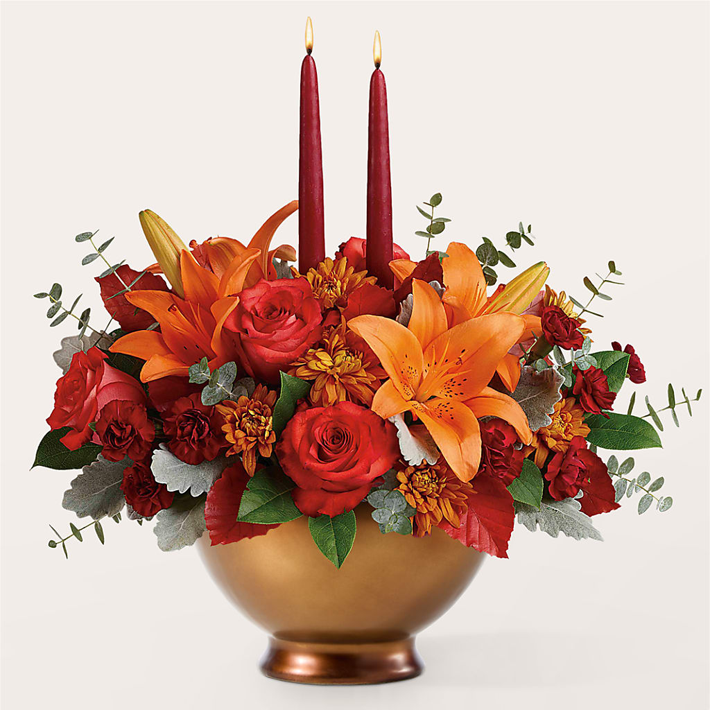 Fruits of Fall Centerpiece –  Star Market, West Bridgewater MA