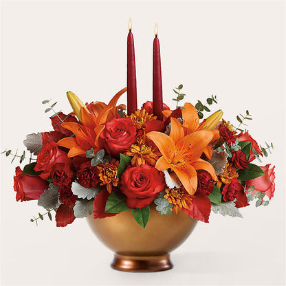 Fruits of Fall Centerpiece –  Star Market, West Bridgewater MA