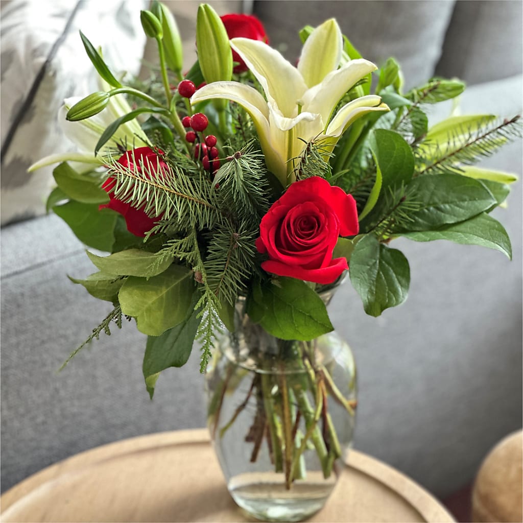 Sparkling Snowflakes Bouquet –  Star Market, West Bridgewater MA