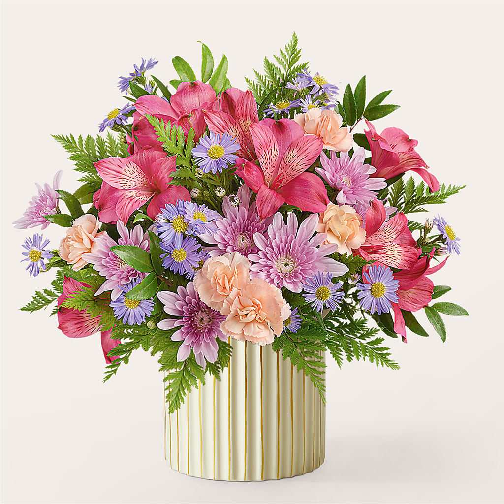 Sunset Serenade Bouquet – lavender, peach, pink, purple flower