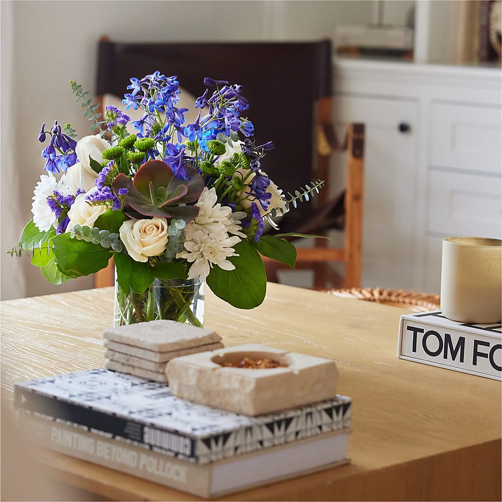 Cerulean Waves Bouquet –  Star Market, West Bridgewater MA