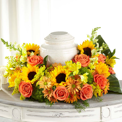 Faithful Sunflower Cremation Adornment –  Star Market, West Bridgewater MA