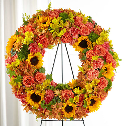 Autumnal Memories Wreath (Standard) –  Star Market, West Bridgewater MA