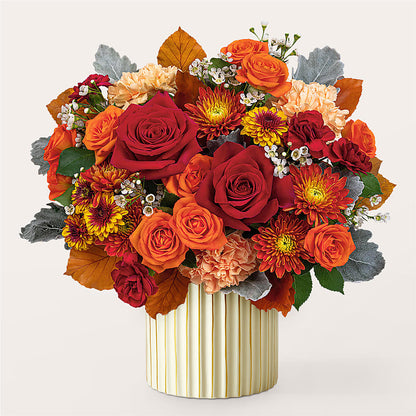 Merlot Bouquet with Ivory Vase –  Star Market, West Bridgewater MA