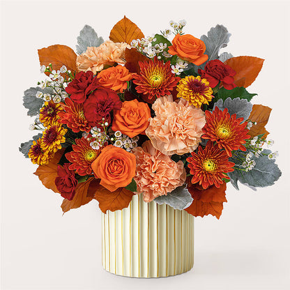 Merlot Bouquet with Ivory Vase –  Star Market, West Bridgewater MA