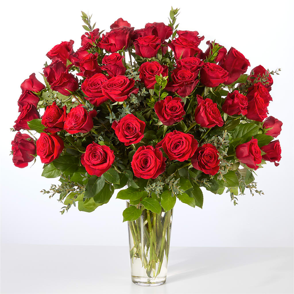 Forever Yours Fifty Stem Red Rose Bouquet –  Star Market, West Bridgewater MA